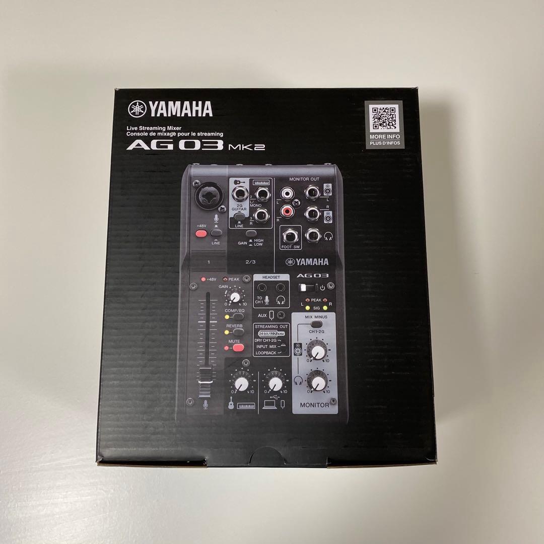 YAMAHA AG03MK2 ブラック オーディオインターフェイス