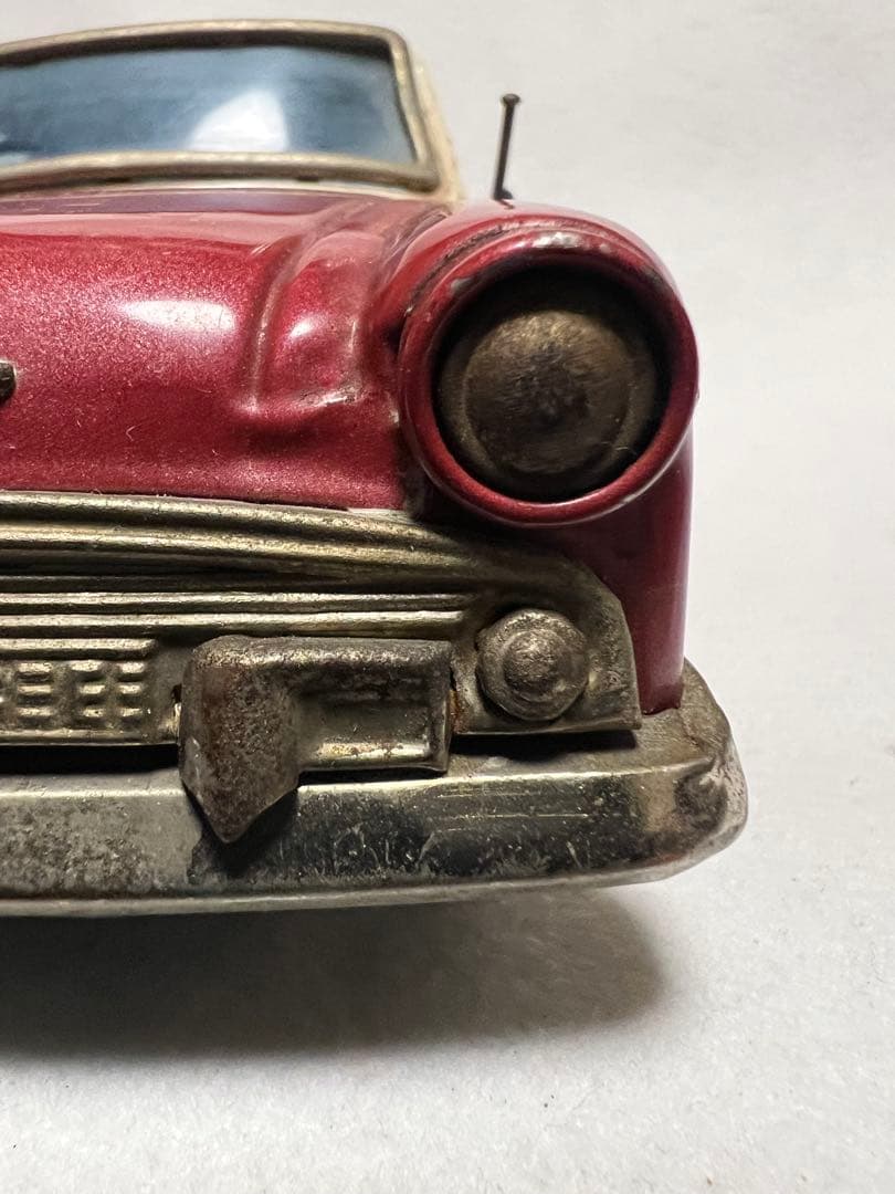 昭和レトロ初代プリンススカイライン　赤色　ブリキ BANDAIバンダイ