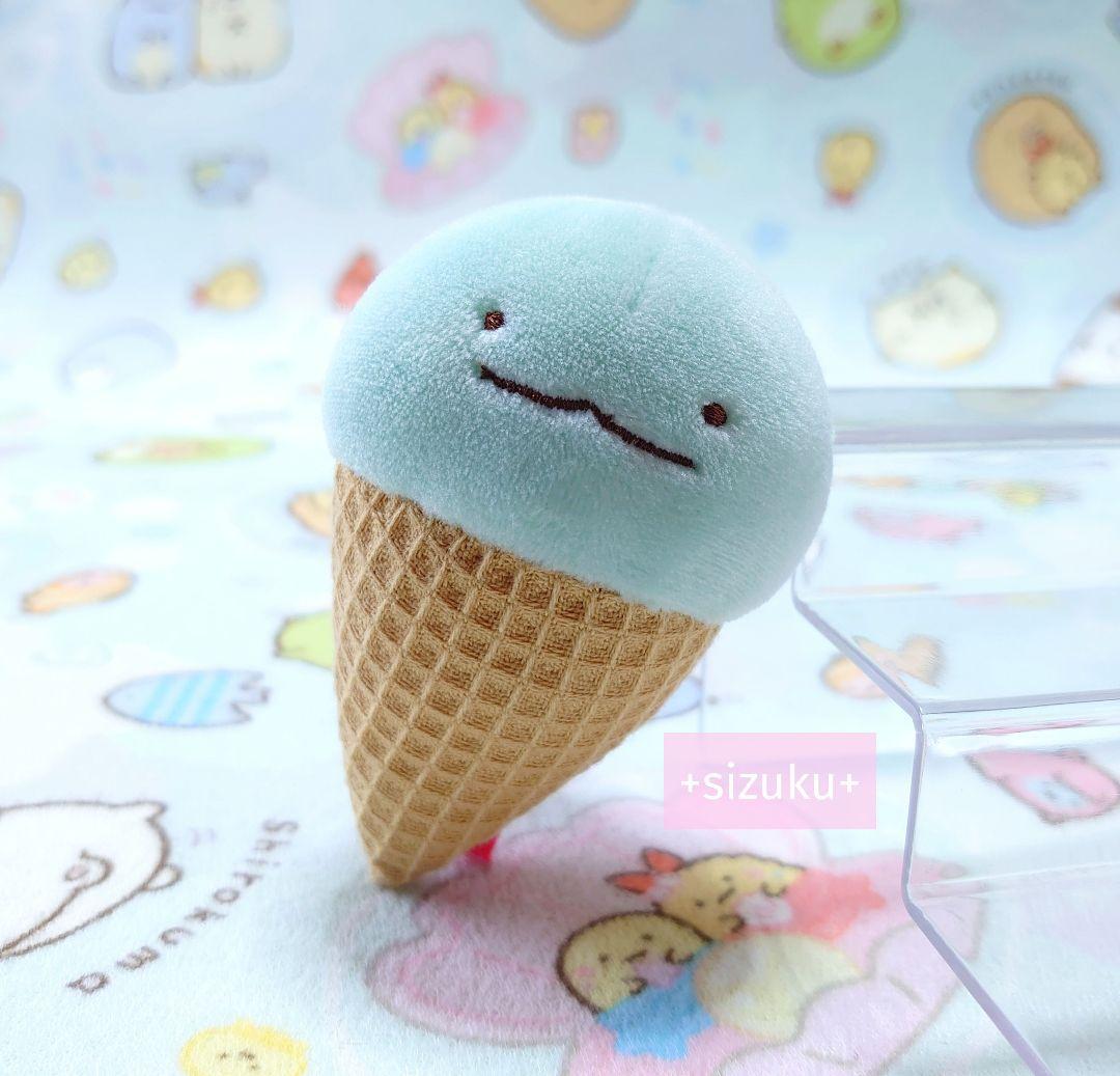 【美品・限定品】すみっコぐらし とかげ アイス ユニクロ てのりぬいぐるみ