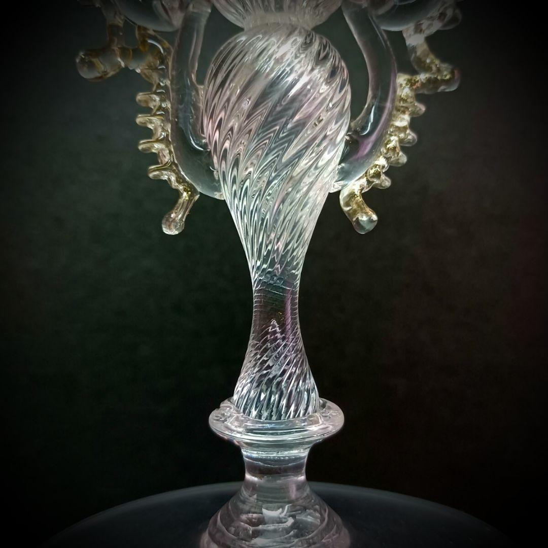 MURANO La Fenice ムラノ ラ フェニーチェ 双耳 スワン グラス