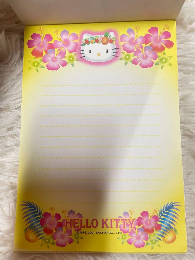【レア】ハローキティ　トロピカルキティ　ハイビスカスキティ　メモ帳