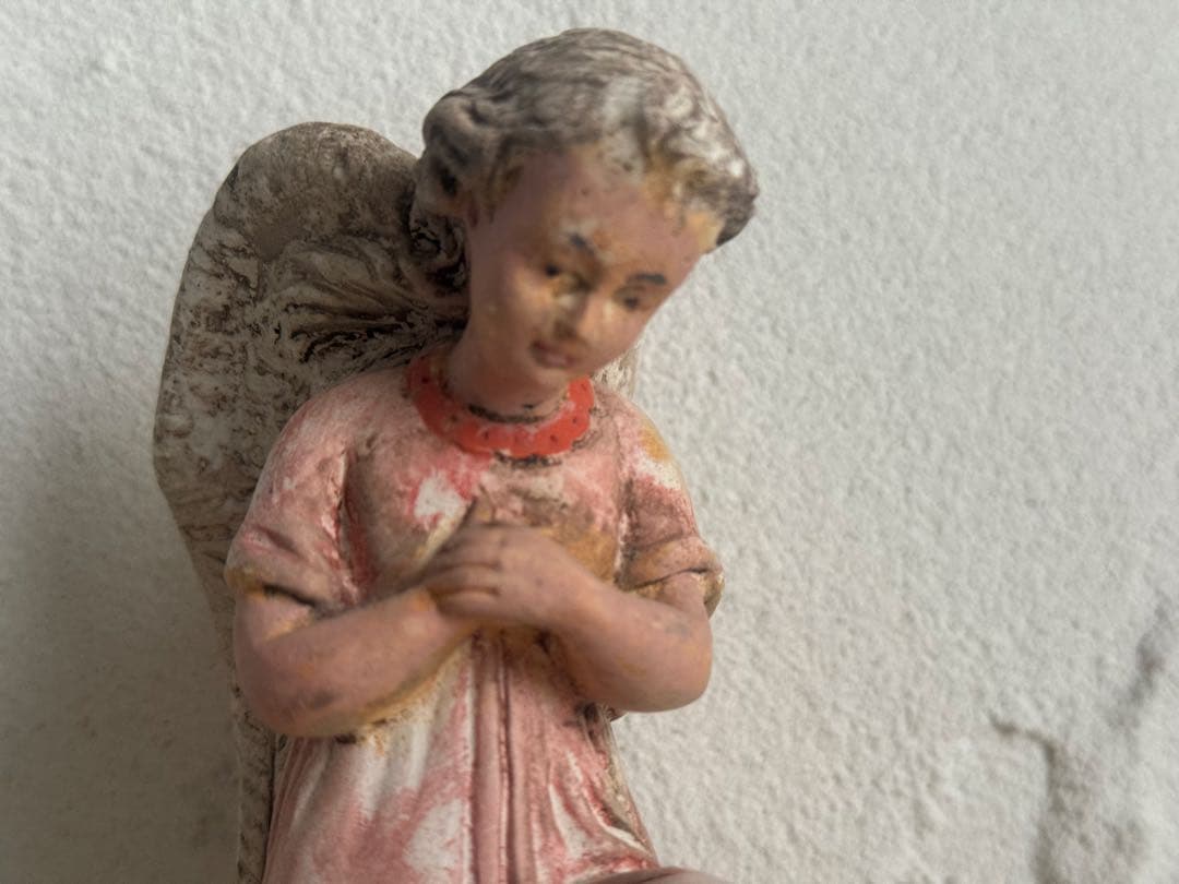 値下げ⭐︎アンティーク　祈りの天使の像　石膏