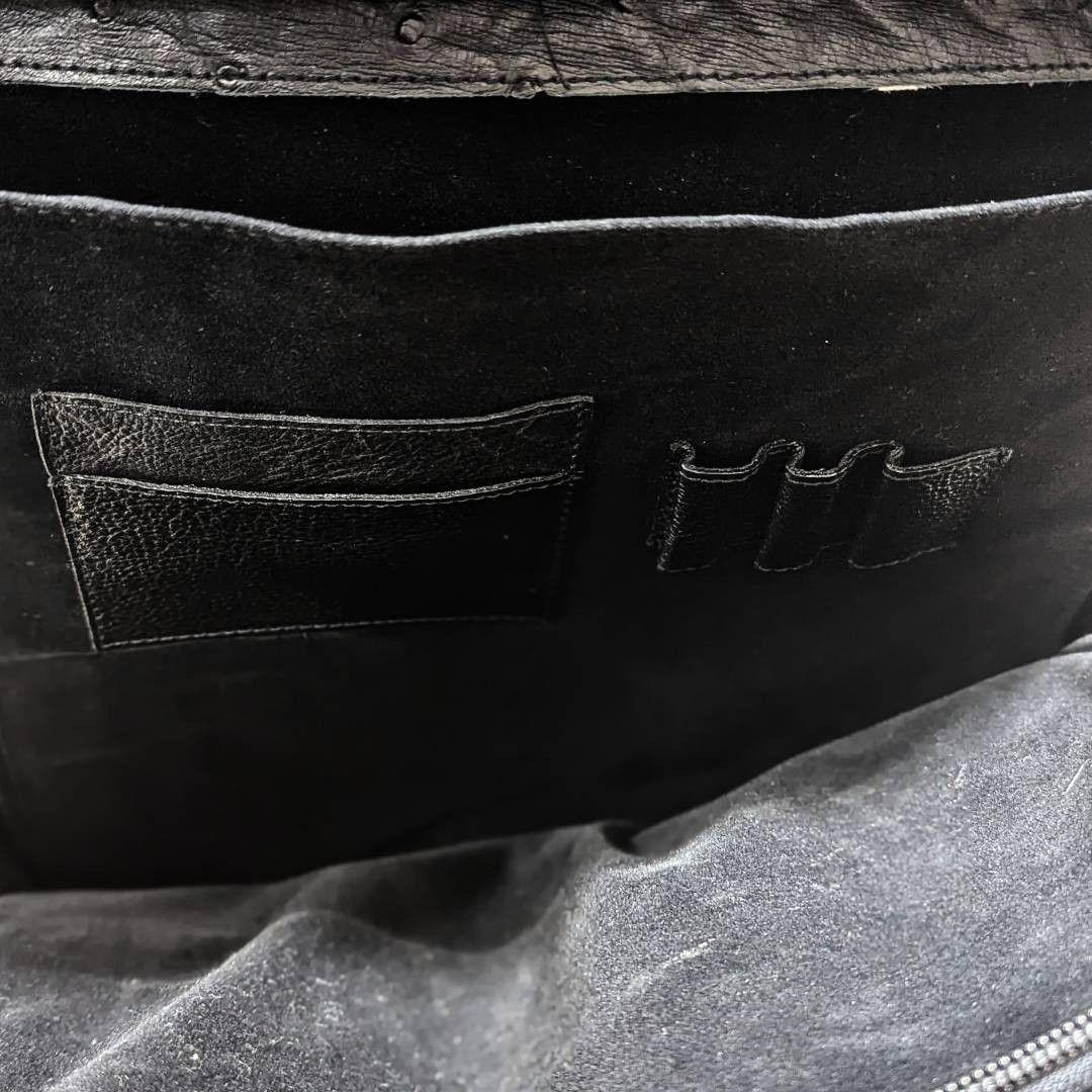 【JRA認定・希少】オーストリッチ キャリーケース 高級レザー 黒 ビジネス