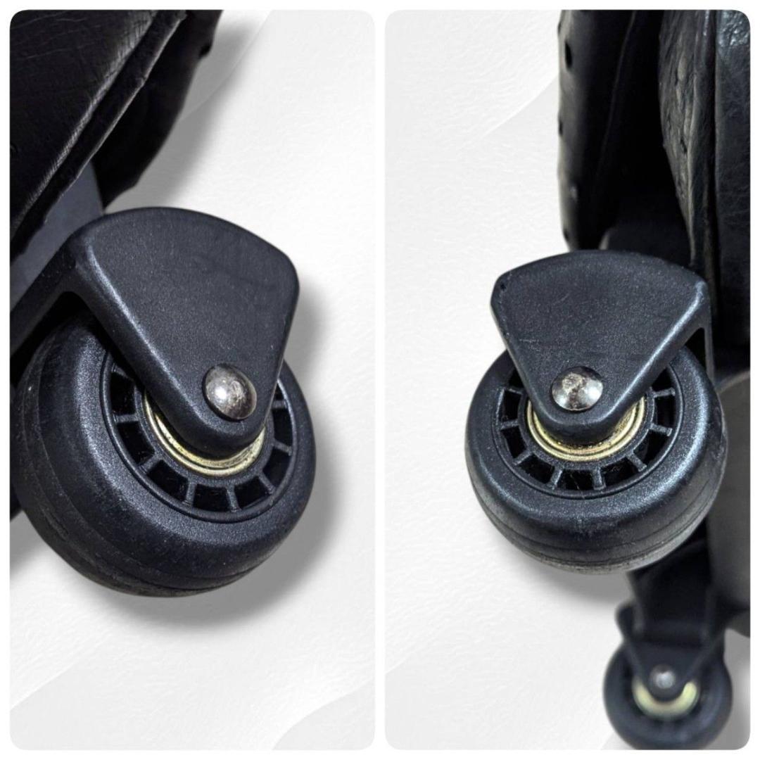 【JRA認定・希少】オーストリッチ キャリーケース 高級レザー 黒 ビジネス