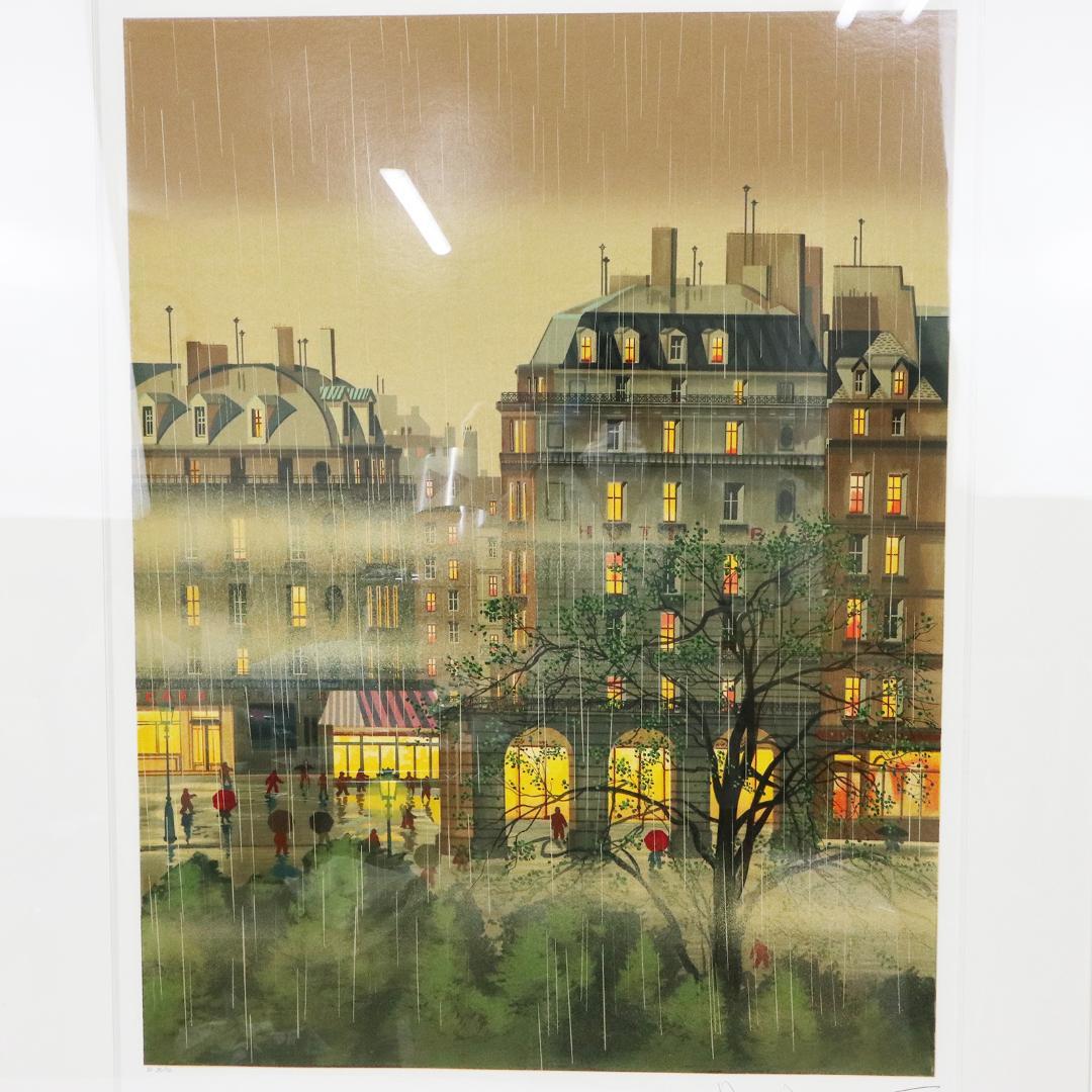 ヒロヤマガタ 「レインドロップス」 シルクスクリーン