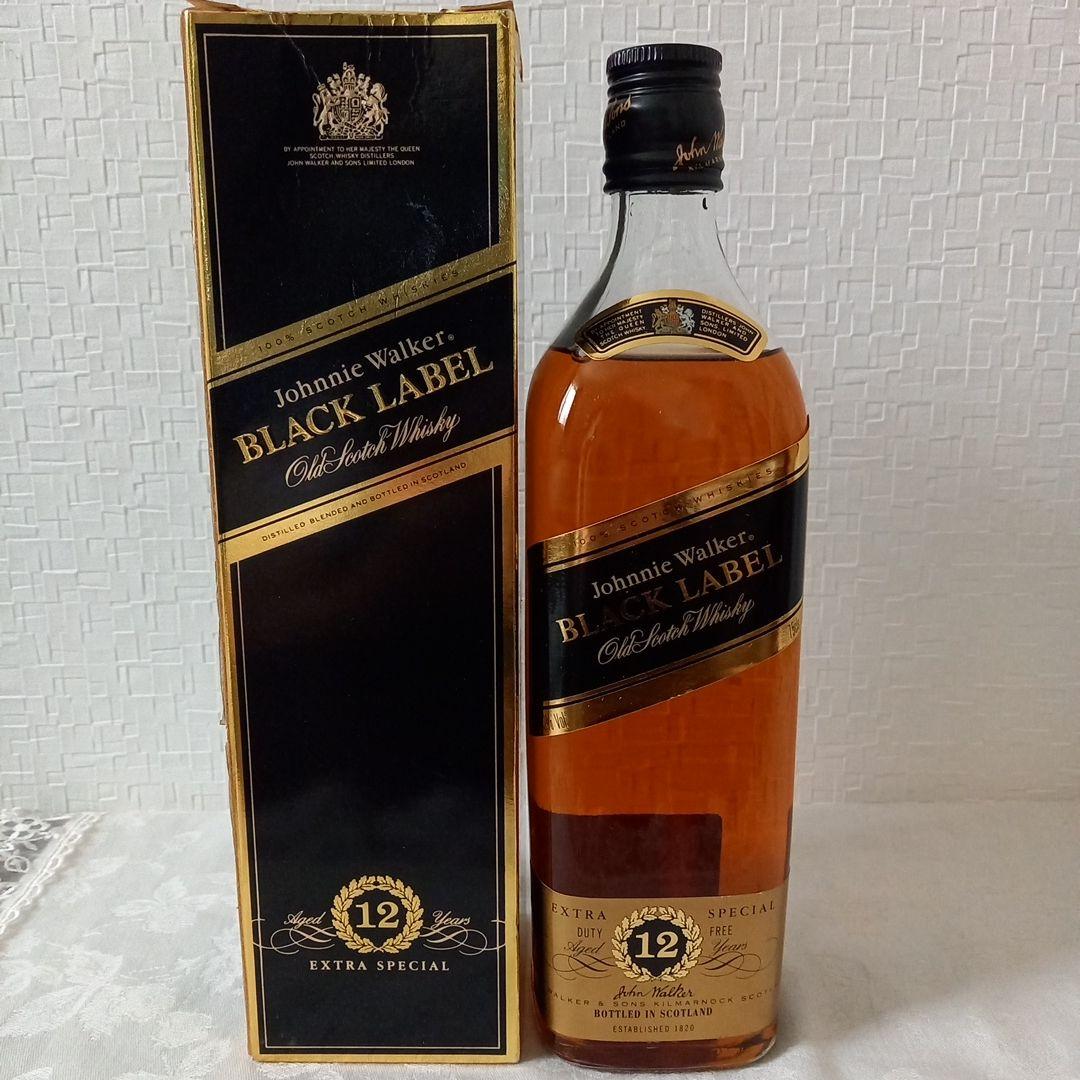 ジョニーウォーカー ブラックラベル ウイスキー 12年 750ml　2本セット