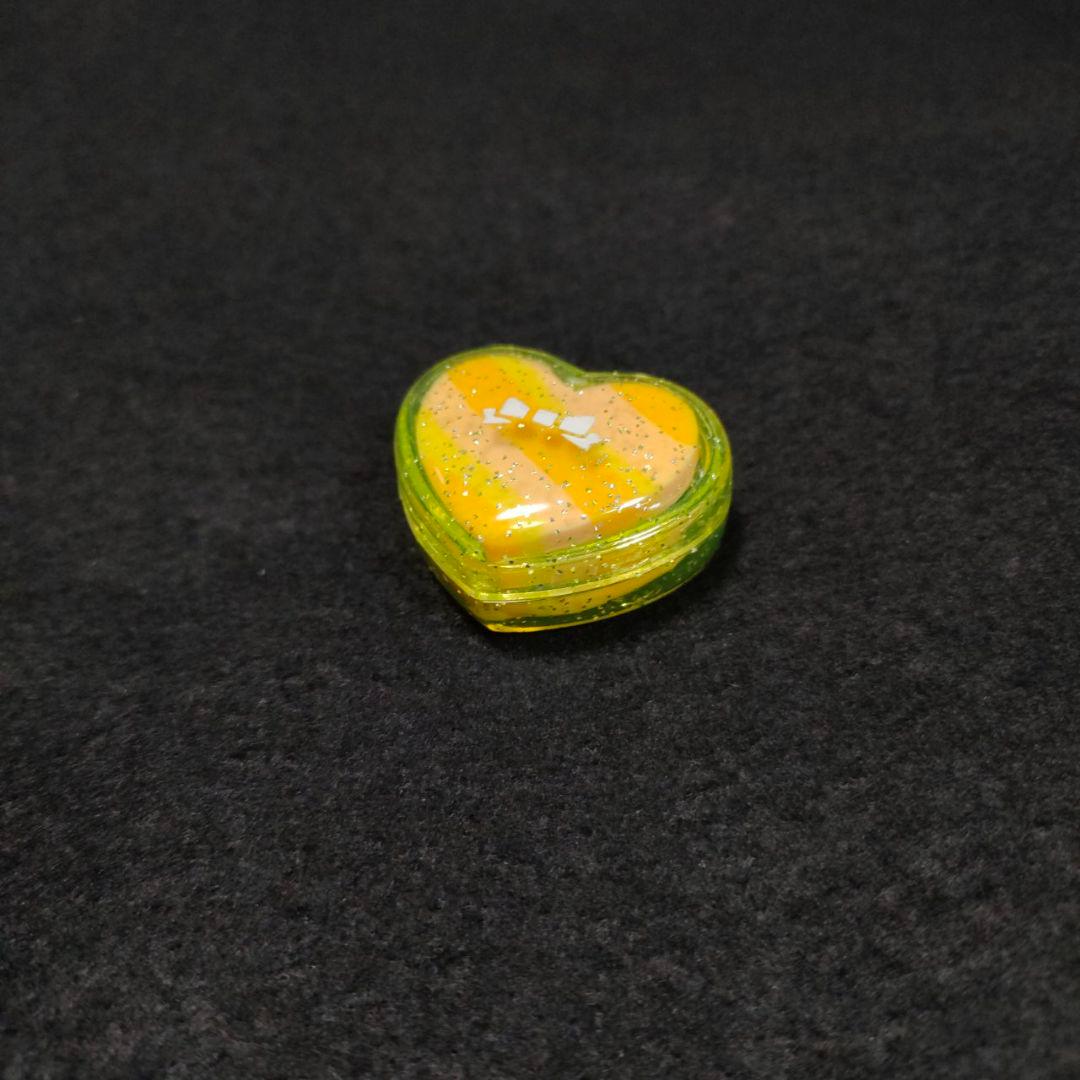 ■ 昭和レトロ ハート型のケース入り消しゴム 黄色 SEIKA ■