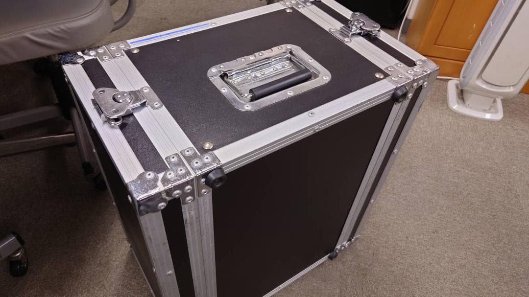 音響機器用　6Uラックケース 黒 奥行48cm