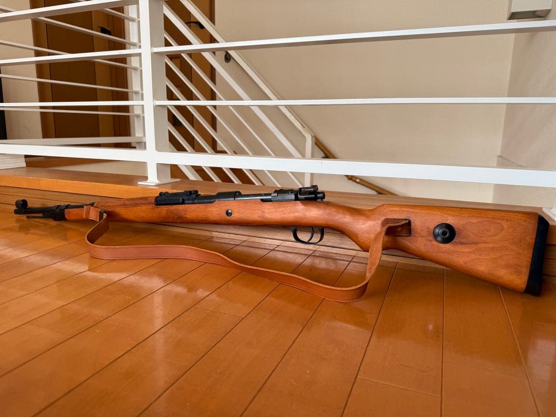 タナカ kar98k mod.98 リアルウッド 革製スリング付き エアガン
