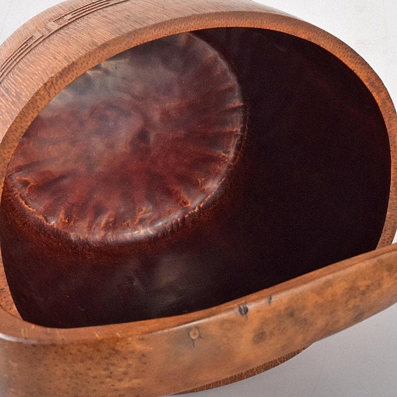 茶道具　中川竹仙作　竹根　持ち手付　抹茶器　茶碗など　六点一式　J　R8300B