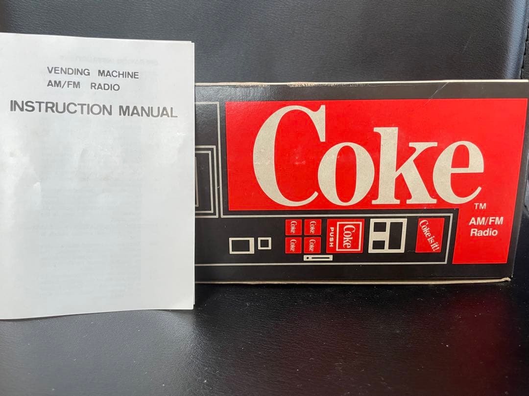 コカコーラ　Coca-Cola 自動販売機型　AM/FMラジオ　箱付き