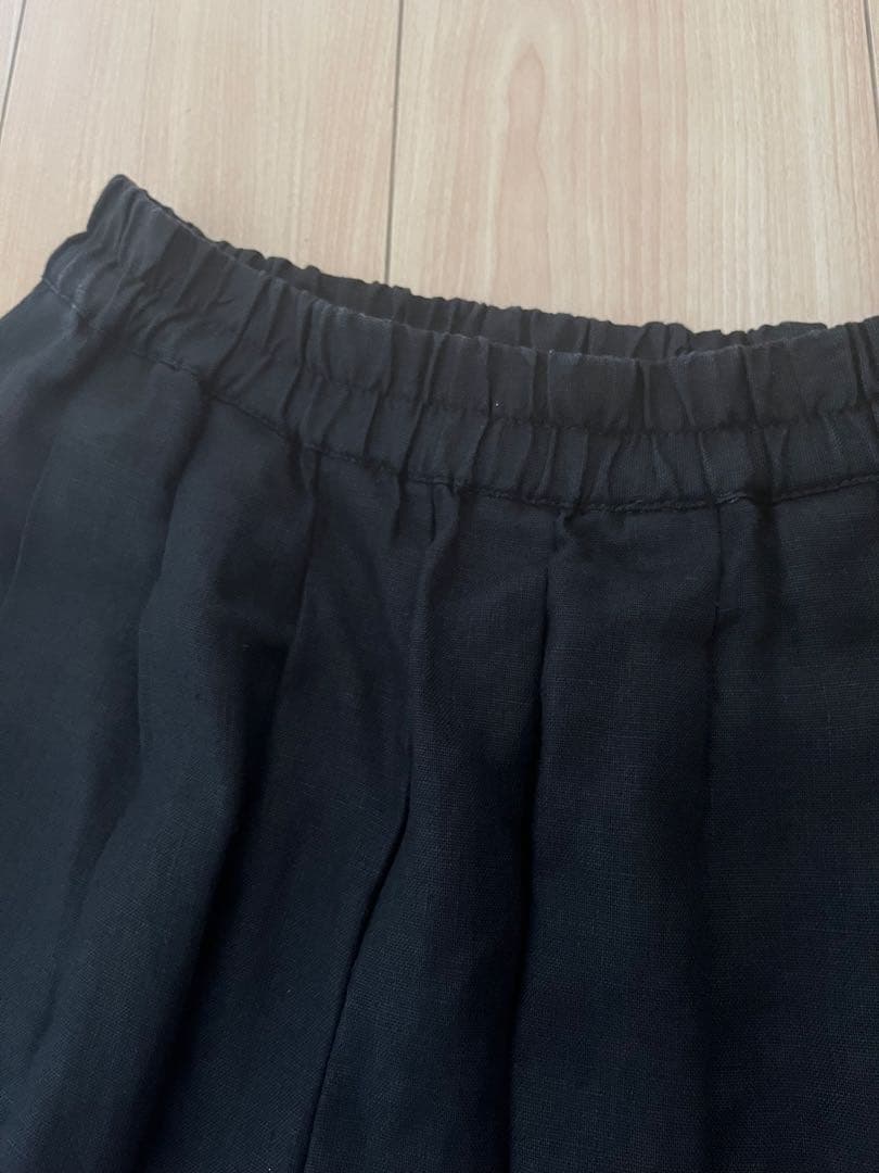 foglinenwork キナル 金子敦子さんコラボ ごきげんパンツ ブラック