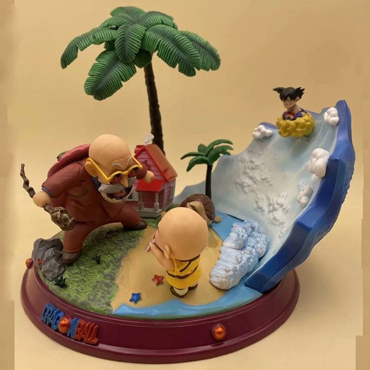 《超激レア》ドラゴンボール　無印　亀仙人　クリリン　悟空　名シーン　フィギュア