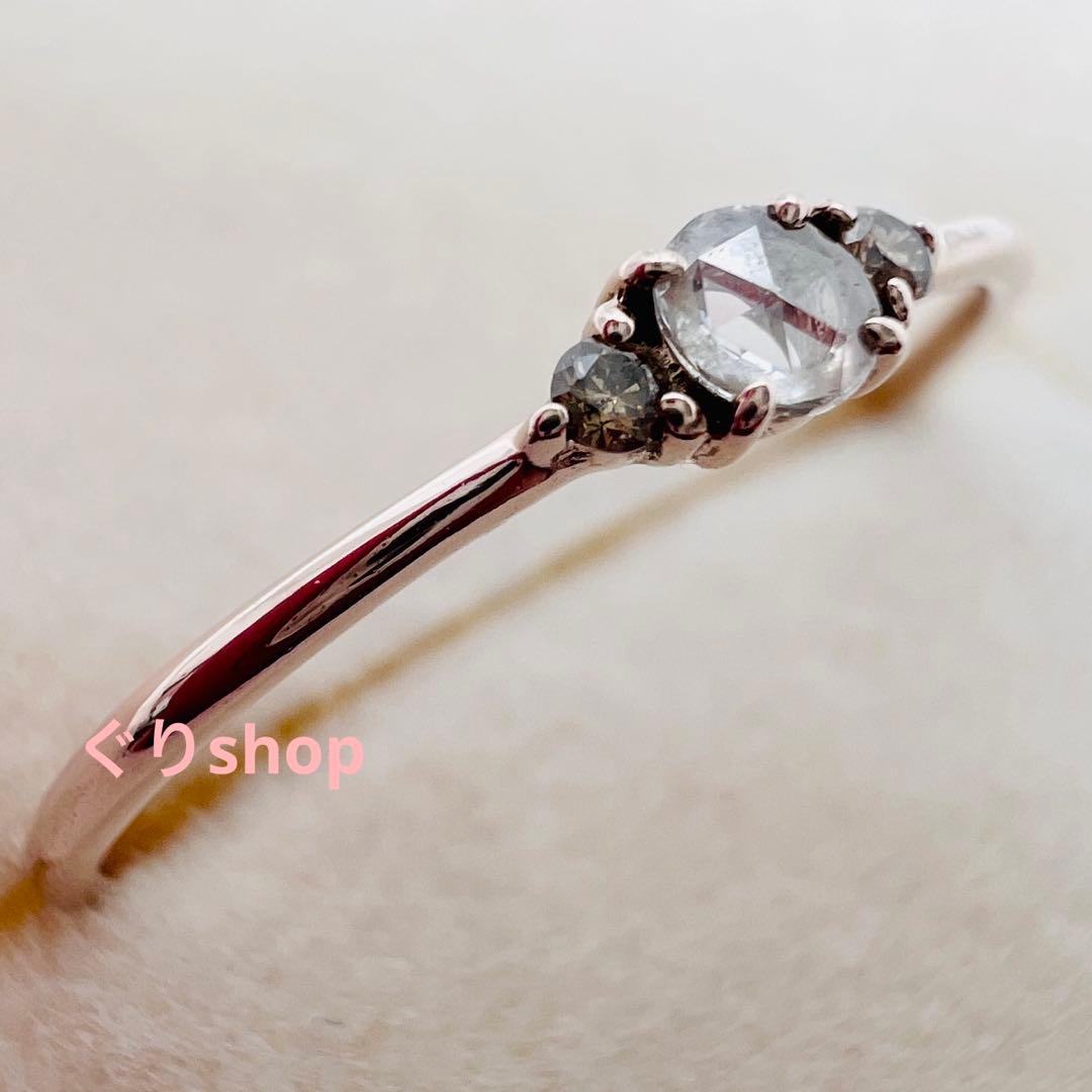 ete k10 MPG ミストピンク ダイヤモンド リング　13号