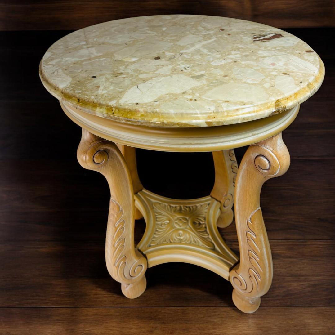 ガリンベルティ社　花台　イタリア製　大理石　サイドテーブル　アンティーク　猫脚