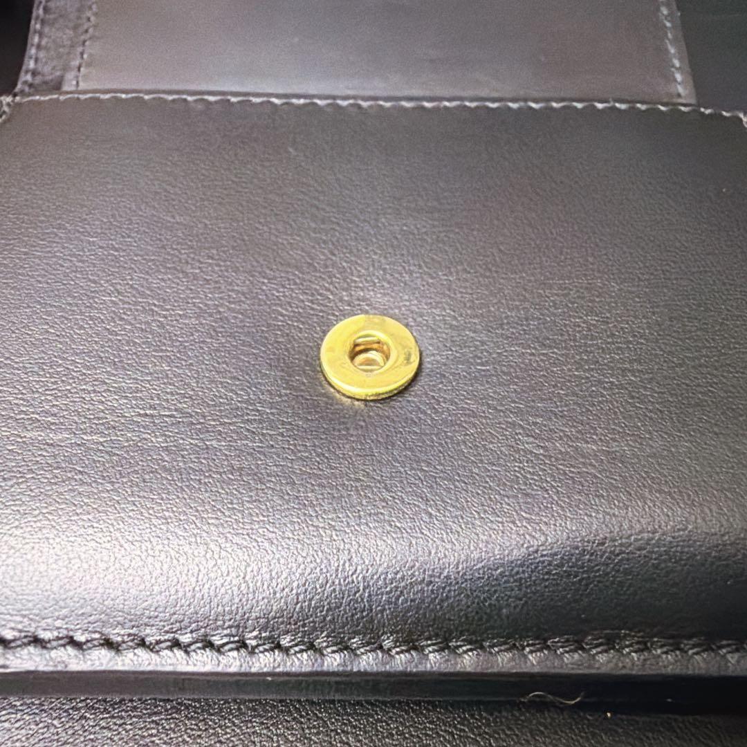 セリーヌ スモール フラップウォレット トリオンフ カーフスキン 三つ折り財布