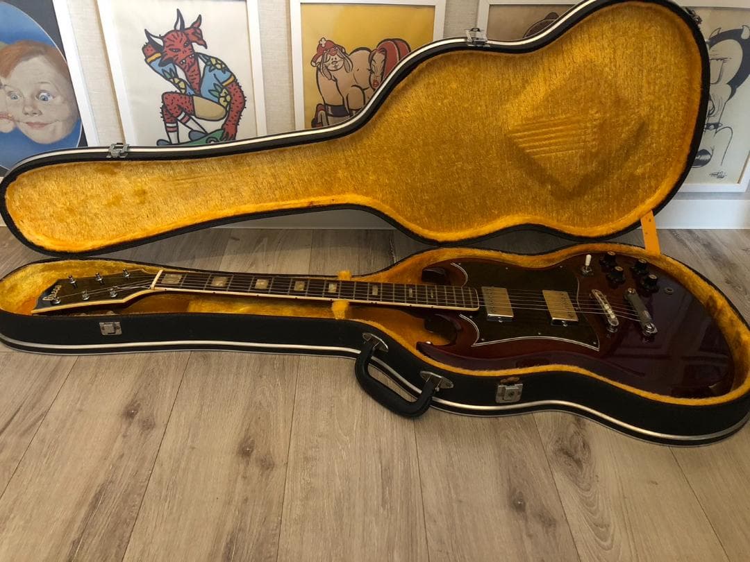 Greco SG300エレキギター70年代ジャパンビンテージバーガンディUSED