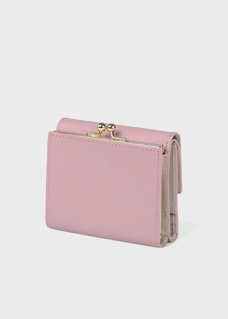 【paul smith（ポールスミス）】ラブレター ピンク 三つ折り財布 がま口
