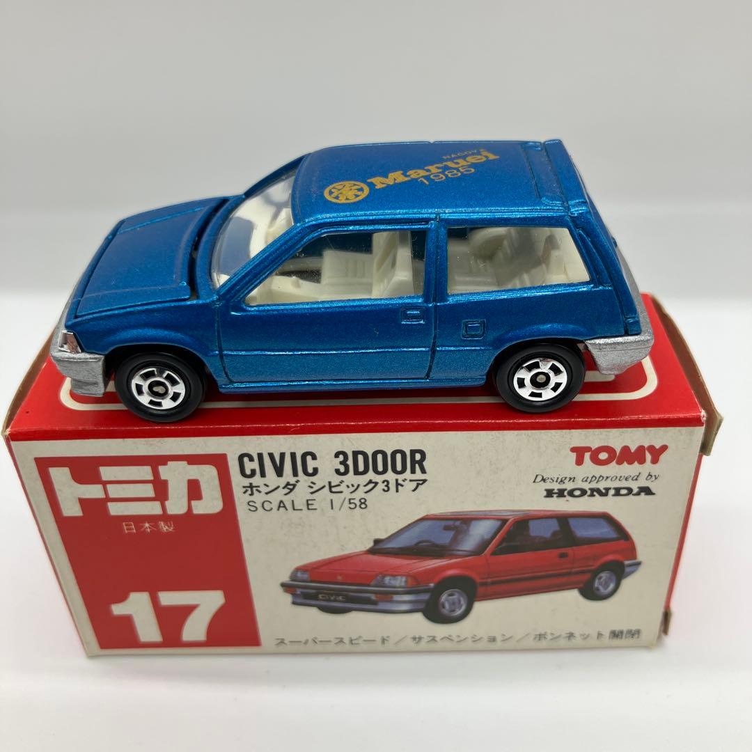 赤箱日本製トミカ　ホンダシビック3ドア