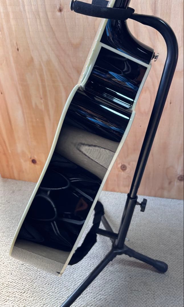 トップ単板　Epiphone FT-350SCE ブラック　ペグ換装品