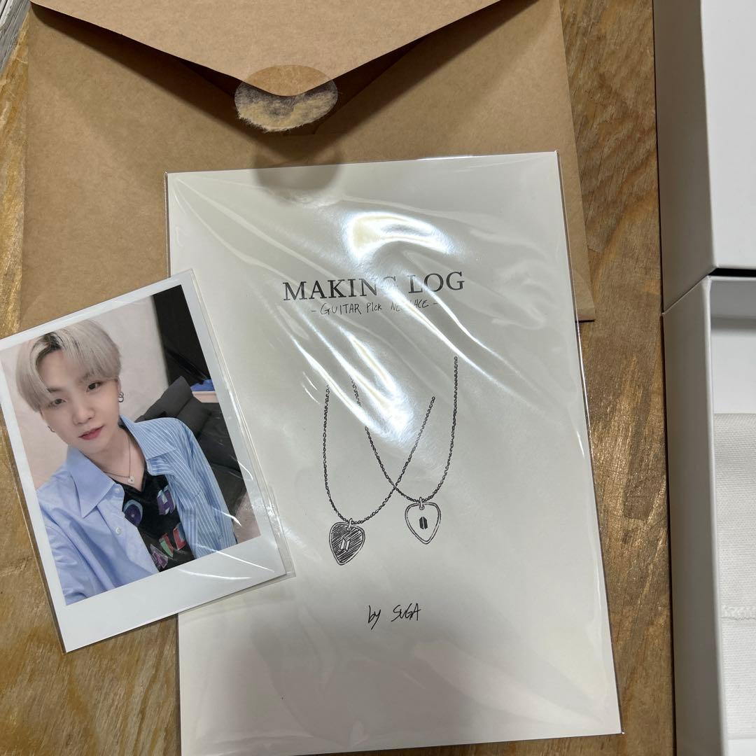 BTS アーティストメイド GUITAR PICK NECKLACE BK SV
