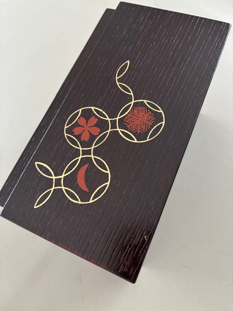 茶道具 搔き合わせ 溜め色 塗り 四季七宝蒔絵 未使用茶箱 おまけセット付き