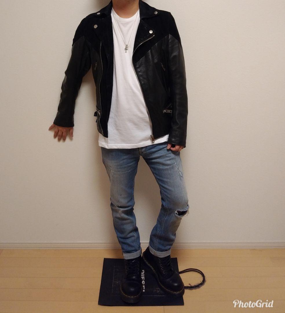 まるおDIESEL ディーゼル レザー ライダース ジャケット