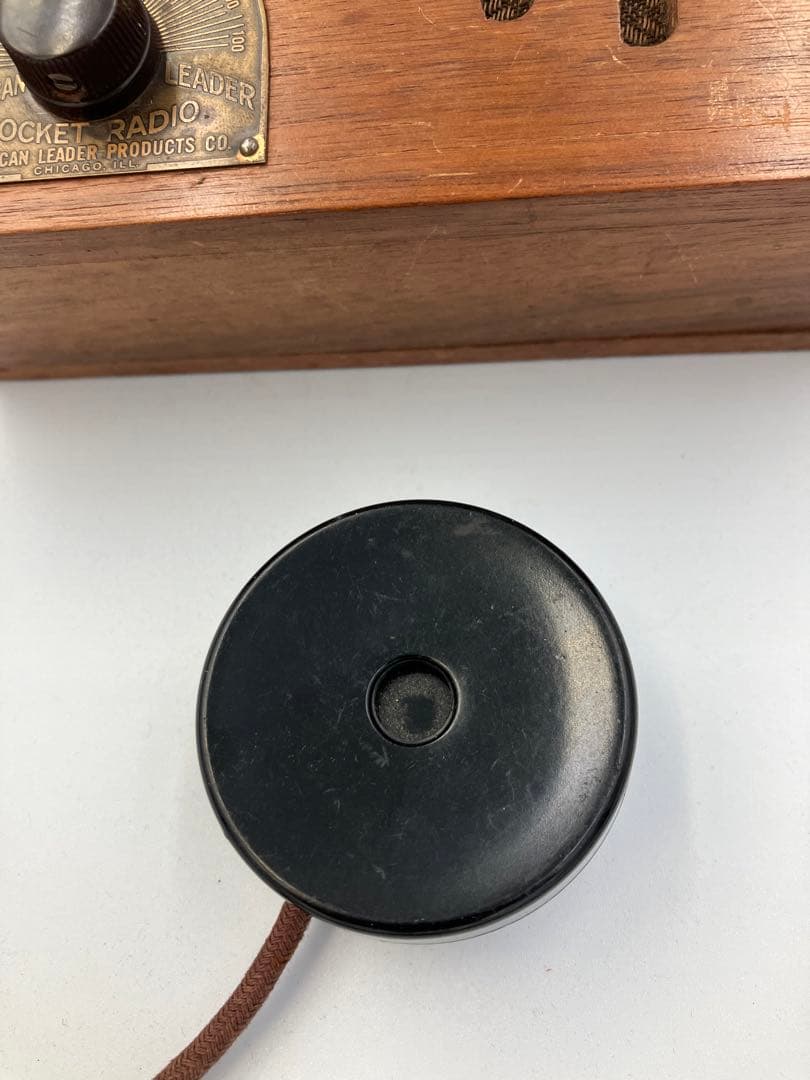 アンティーク　鉱石ラジオ 　\"Pocket Radio\" (米製)