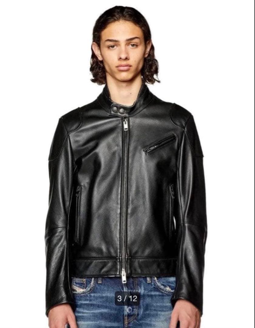 ꧁꧂ ン DIESEL L-HEIN LETHER JACKET