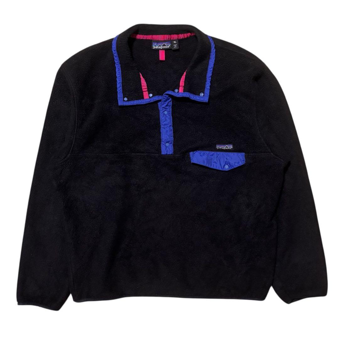 激XL 黒 90s Patagonia USA シンチラ パタゴニア スナップT