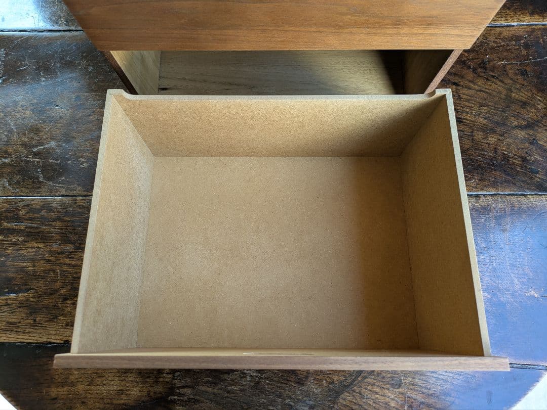 無印良品 スタッキングチェスト 引出し ウォールナット材　2段　棚