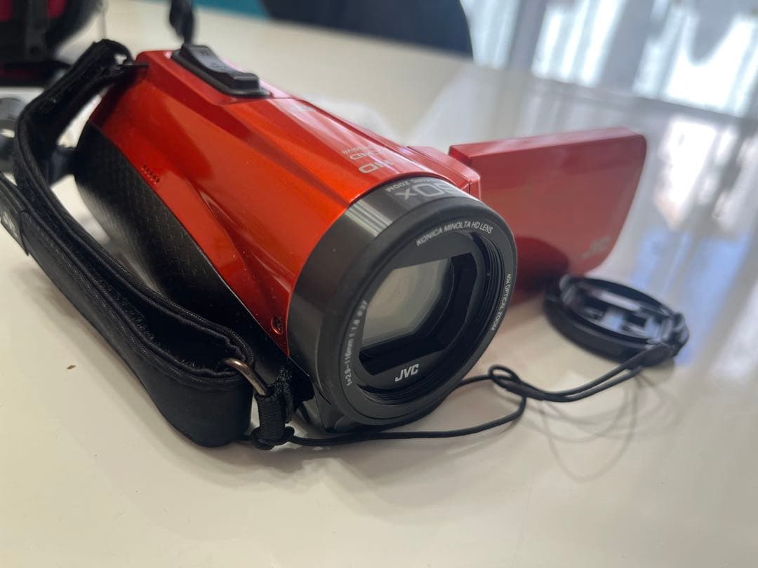 JVC ビデオカメラ オレンジ