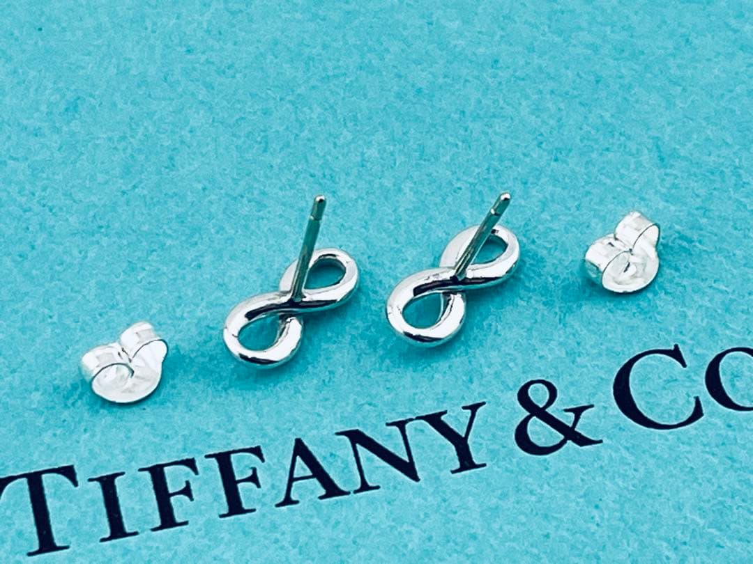 h959 美品　ティファニー　インフィニティ　ピアス　Ag 925 シルバー