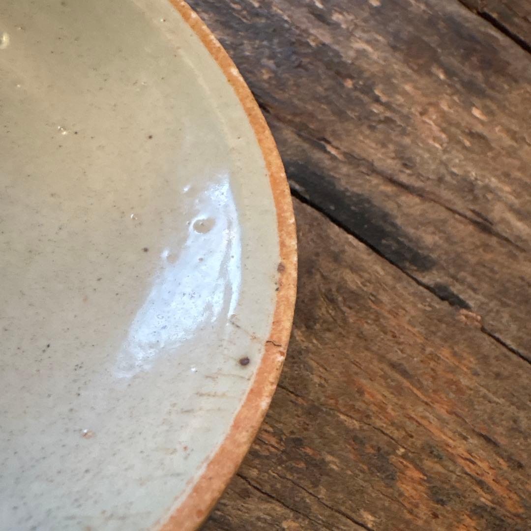 白磁❷ 口禿げの白磁の皿　中国　古玩