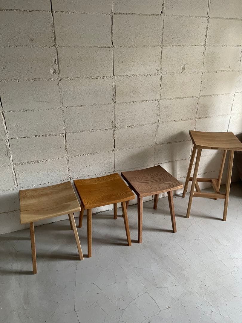 keikei リフレッシュタイプチェア　ロータイプ　オーク無垢　メープル色