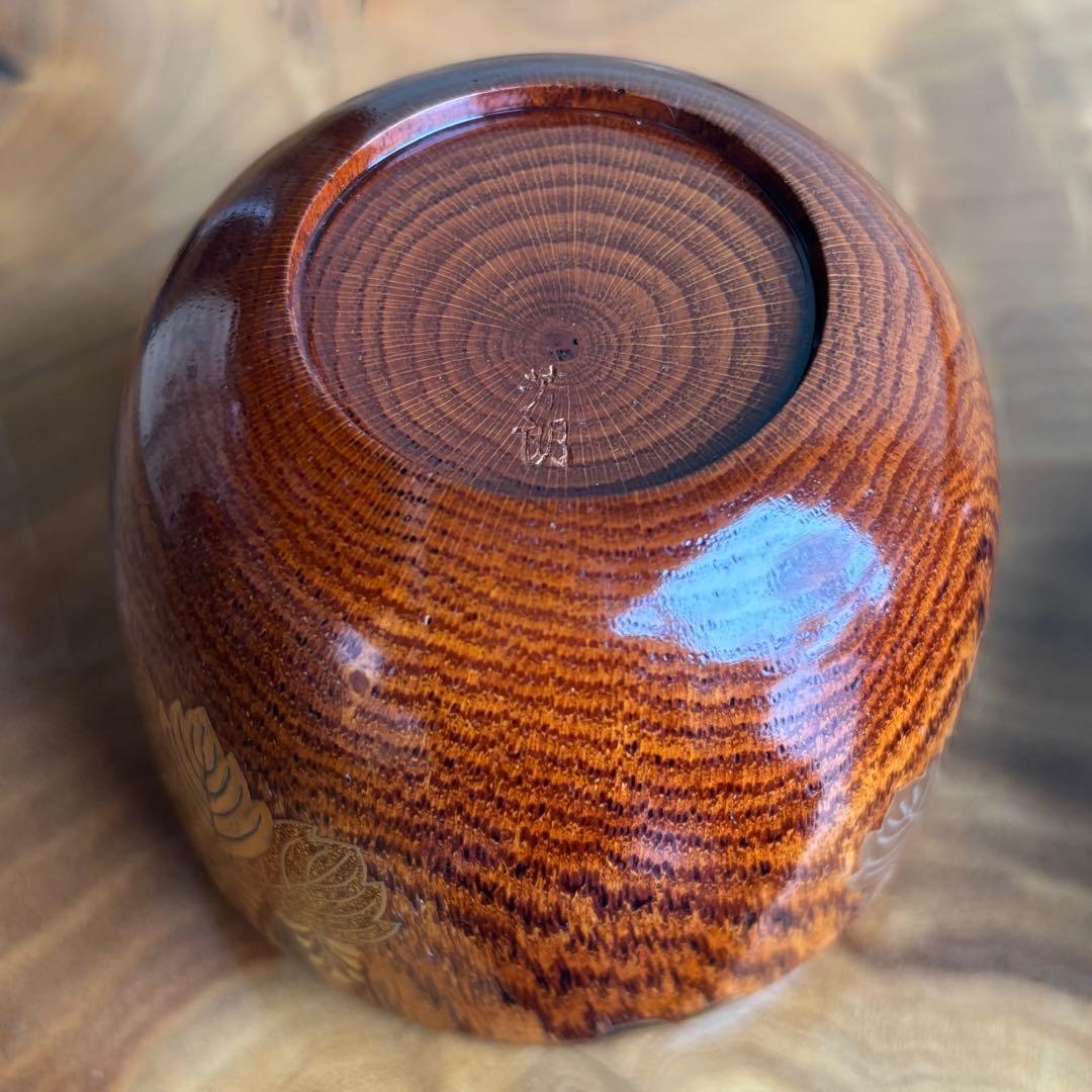 福田芳朗作 大棗 高台寺蒔絵 「蔦」茶道具 共箱