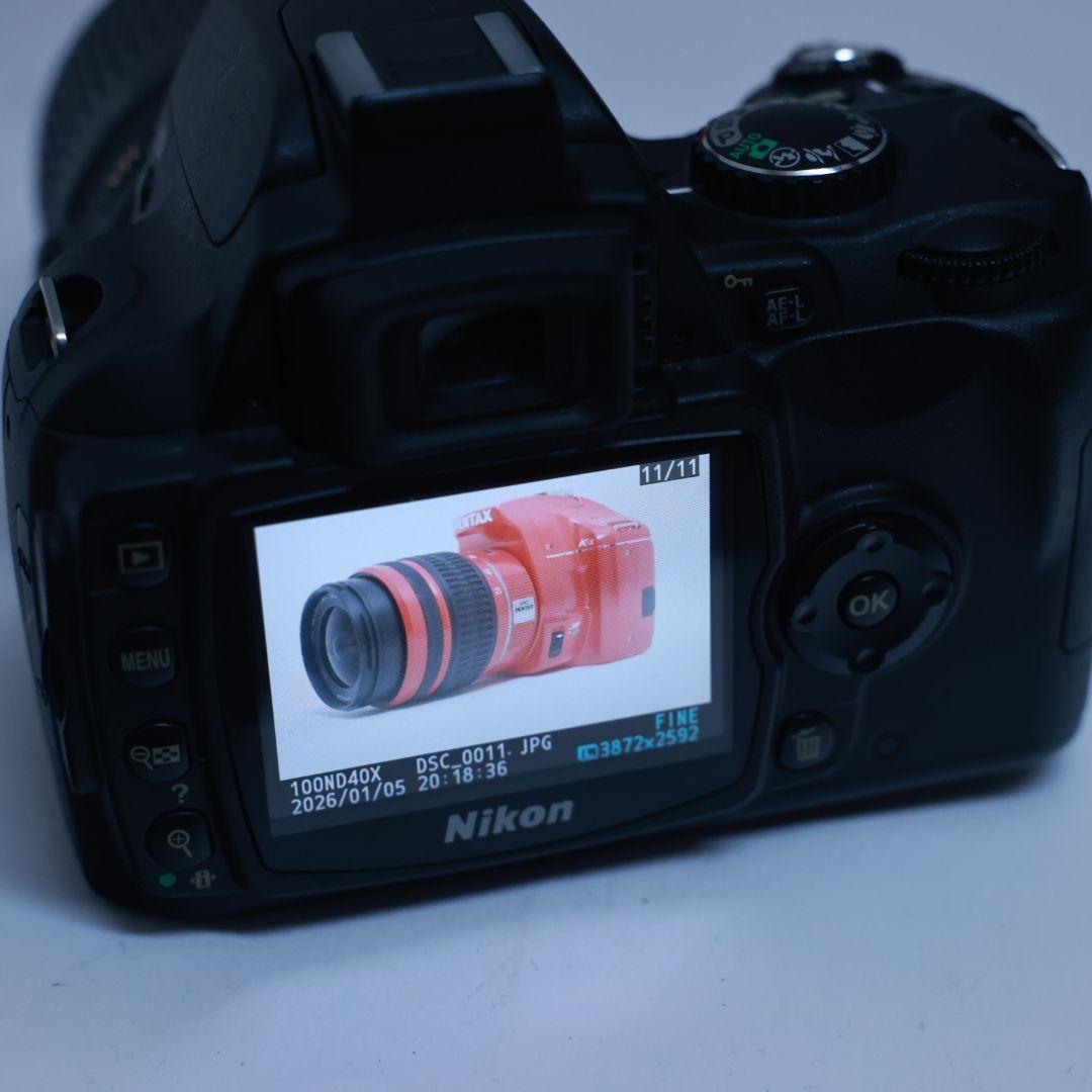 Nikon D40X 一眼レフデジタルカメラ 電池 充電器 標準レンズ付