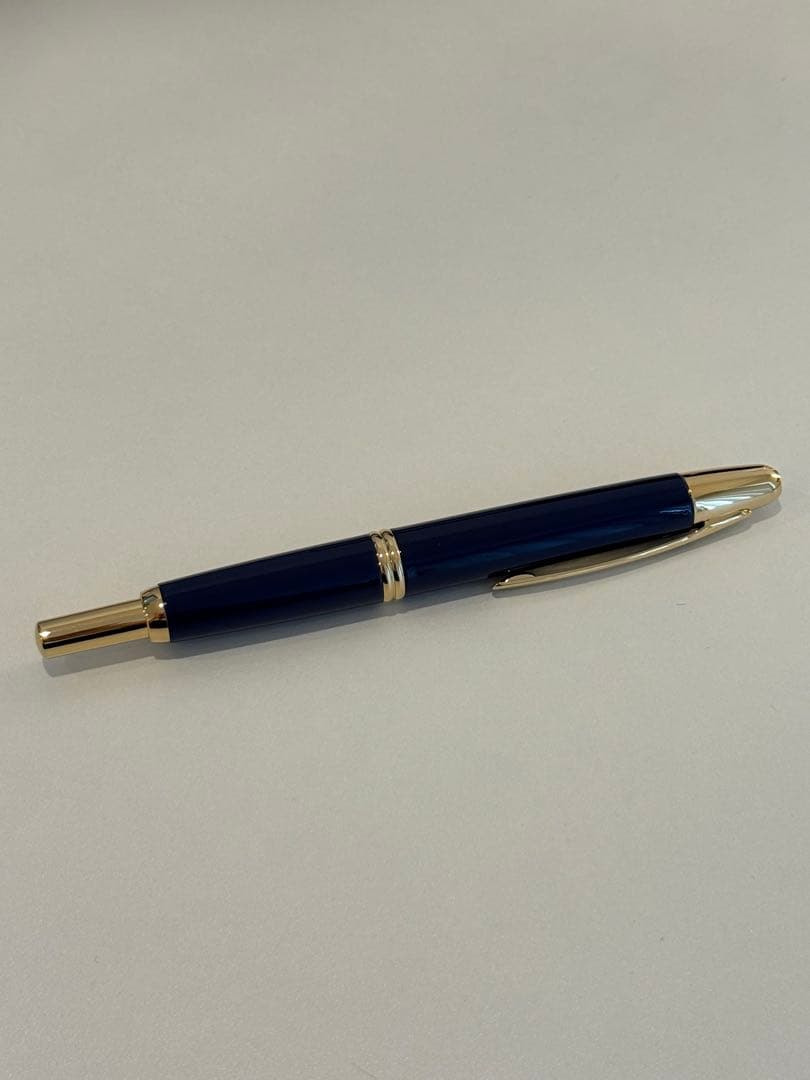 【未使用・箱あり】PILOT キャップレス 万年筆 M ダークブルー