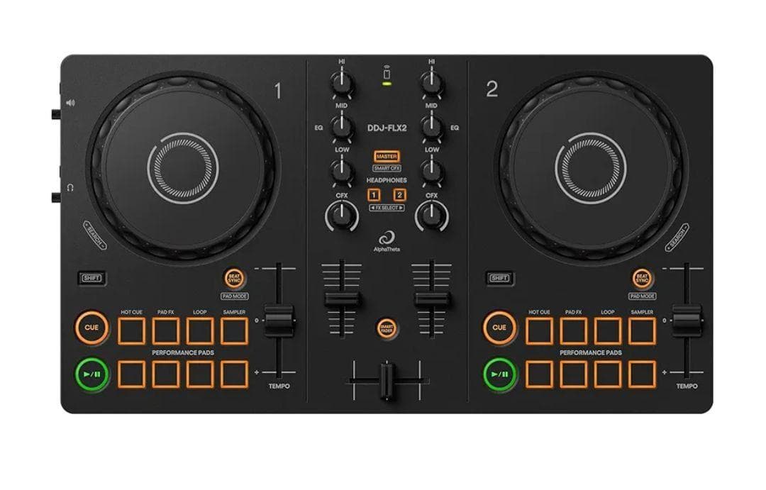 9160AlphaThetaコンパクト2ch DJコントローラーDDJ-FLX2