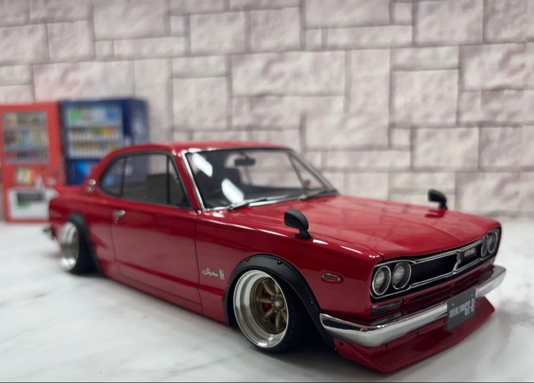 1/18イグニッションモデル ハコスカGTRワタナベ深リムカスタム　レッド