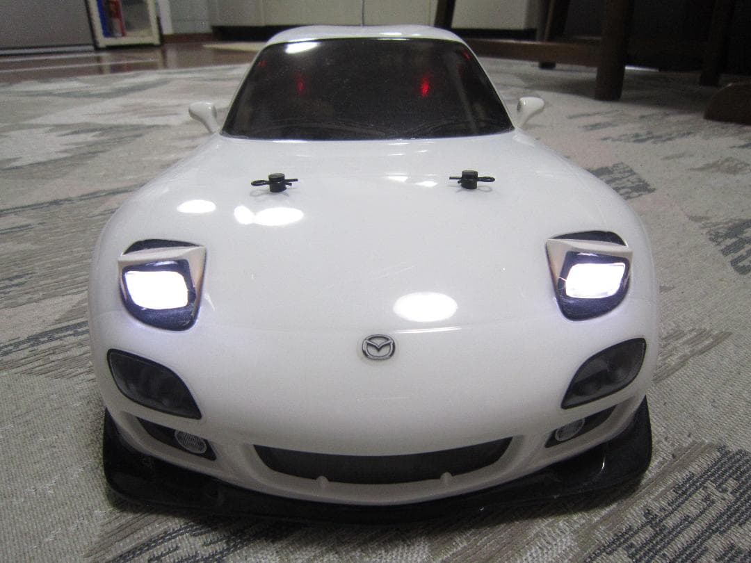 くりこう 1/10 タミヤ TT01 RX-7 FD3S カスタム 鬼速