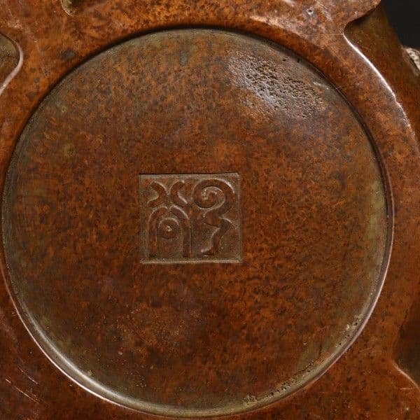 銅 細工 如意牛香炉 香道具 灰皿 装飾品 工芸品 美術品 置物