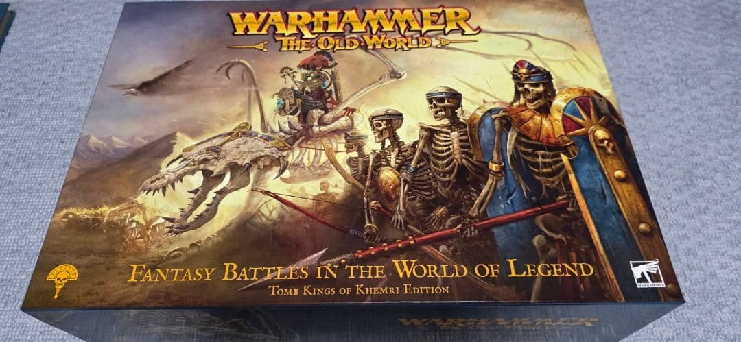 ウォーハンマー オールドワールド トゥームキング コア本無 フィンクスとダイス付