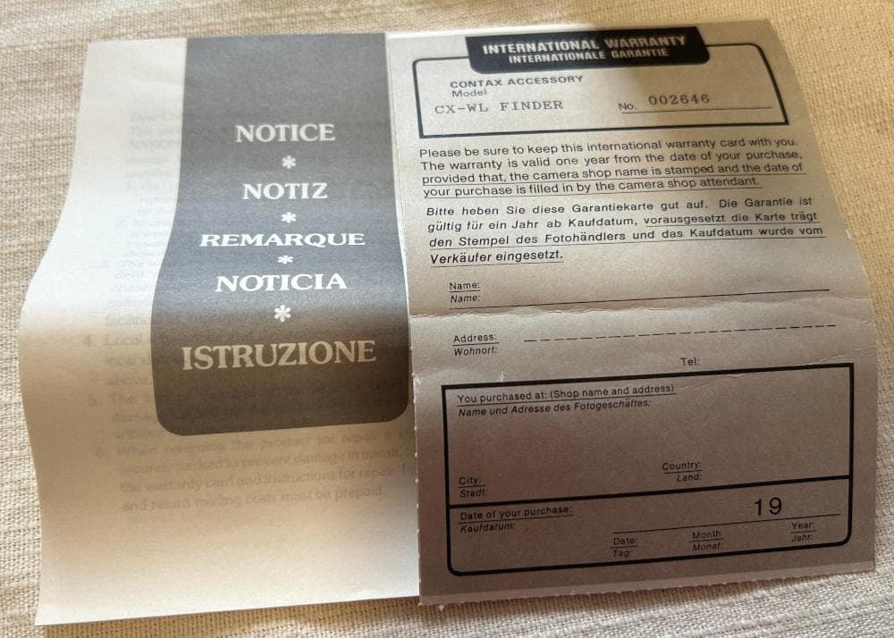 コンタックス645用 美品 MF-2 ウエストレベルファインダー