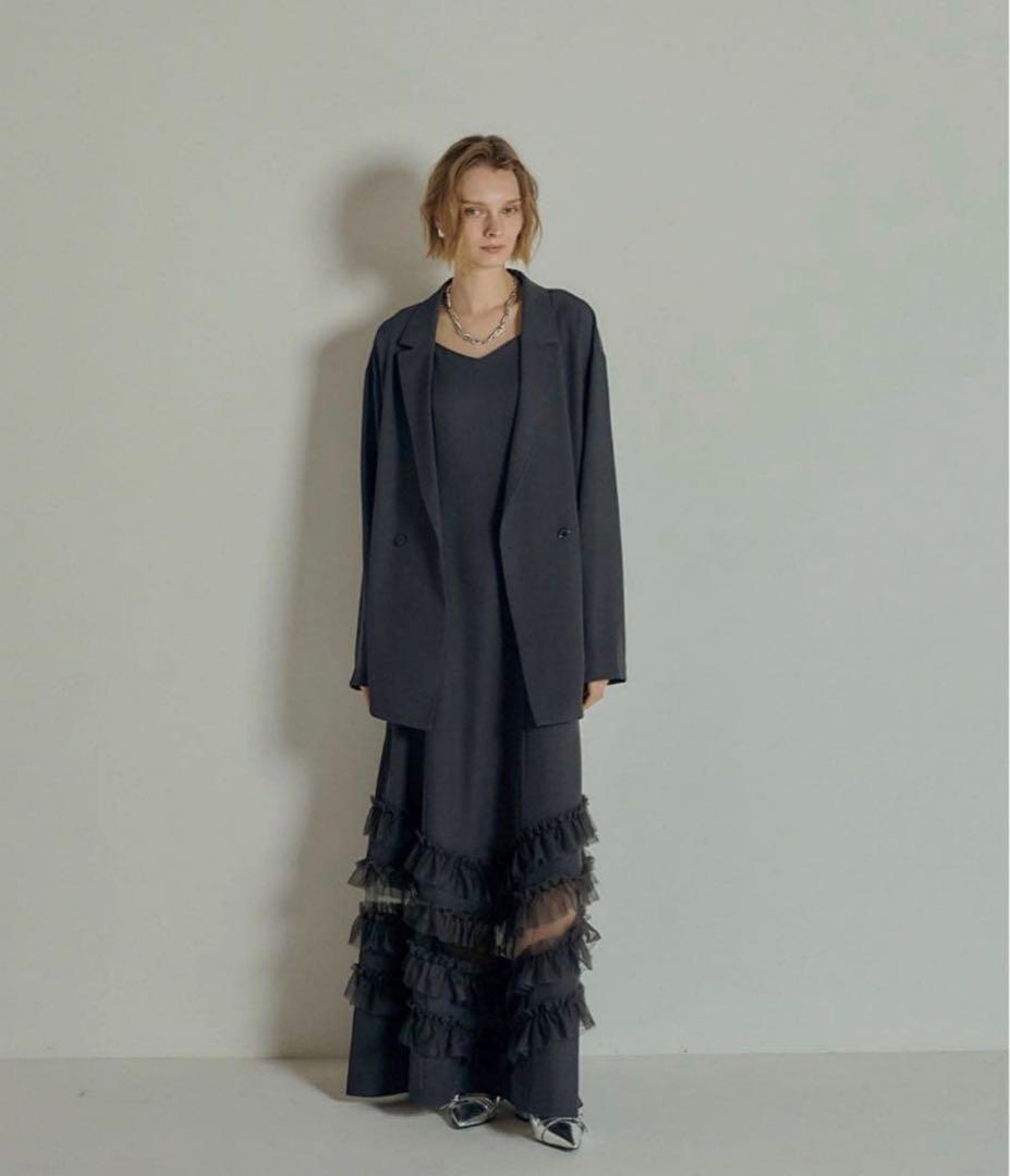 スーツ・フォーマル・ドレス et.UNIVER Transparent hem setup dress