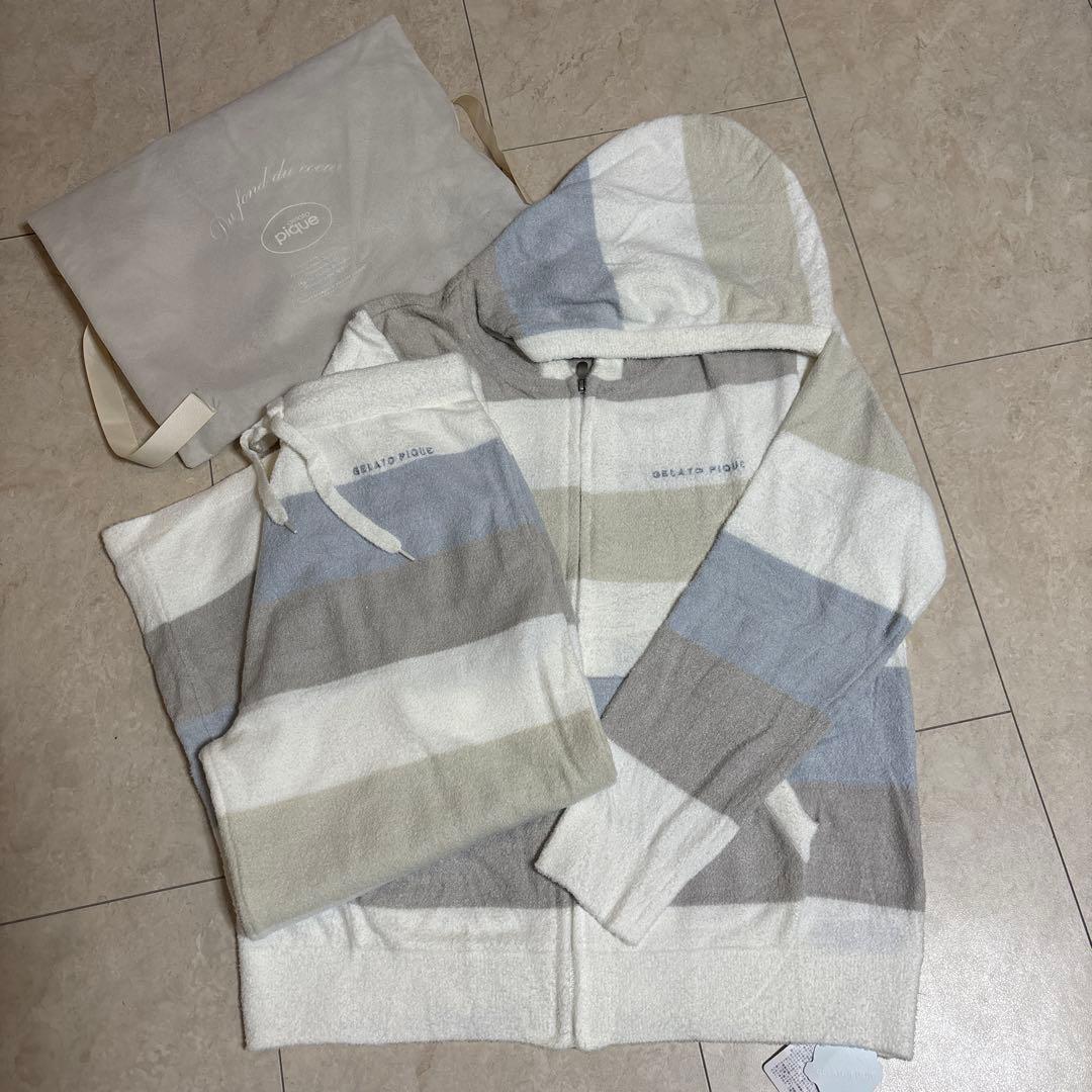 新品未使用 GELATO PIQUE ルームウェア ストライプ