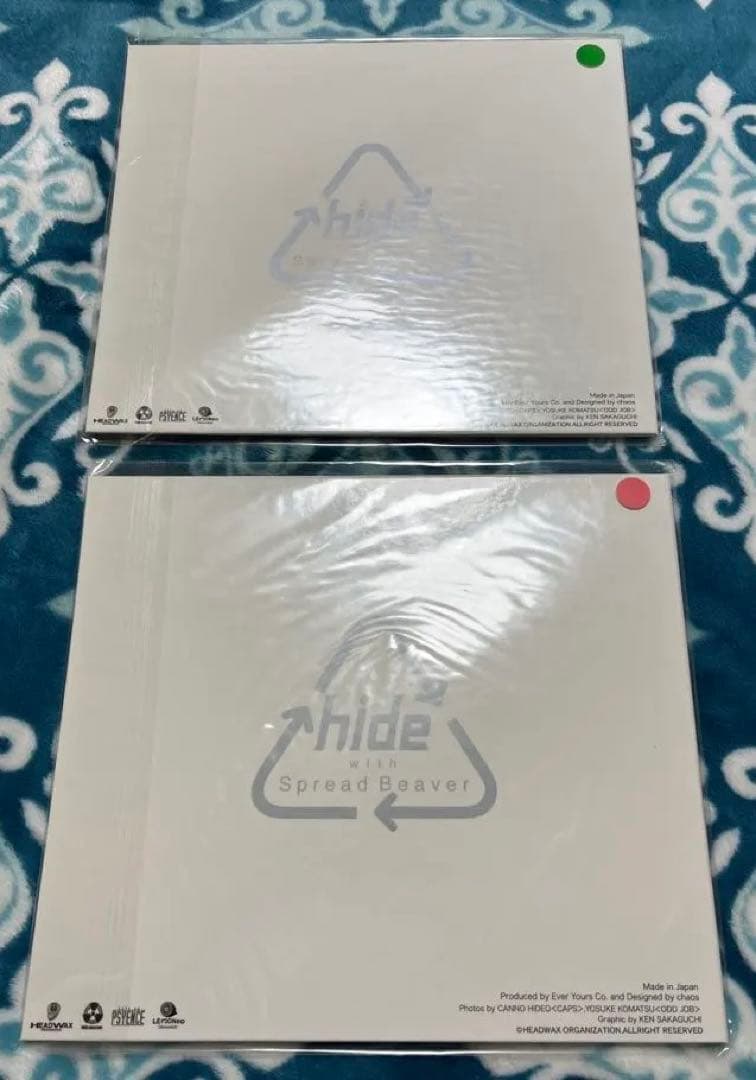 hide ハードカバー冊子 シールステッカー 2種類セット