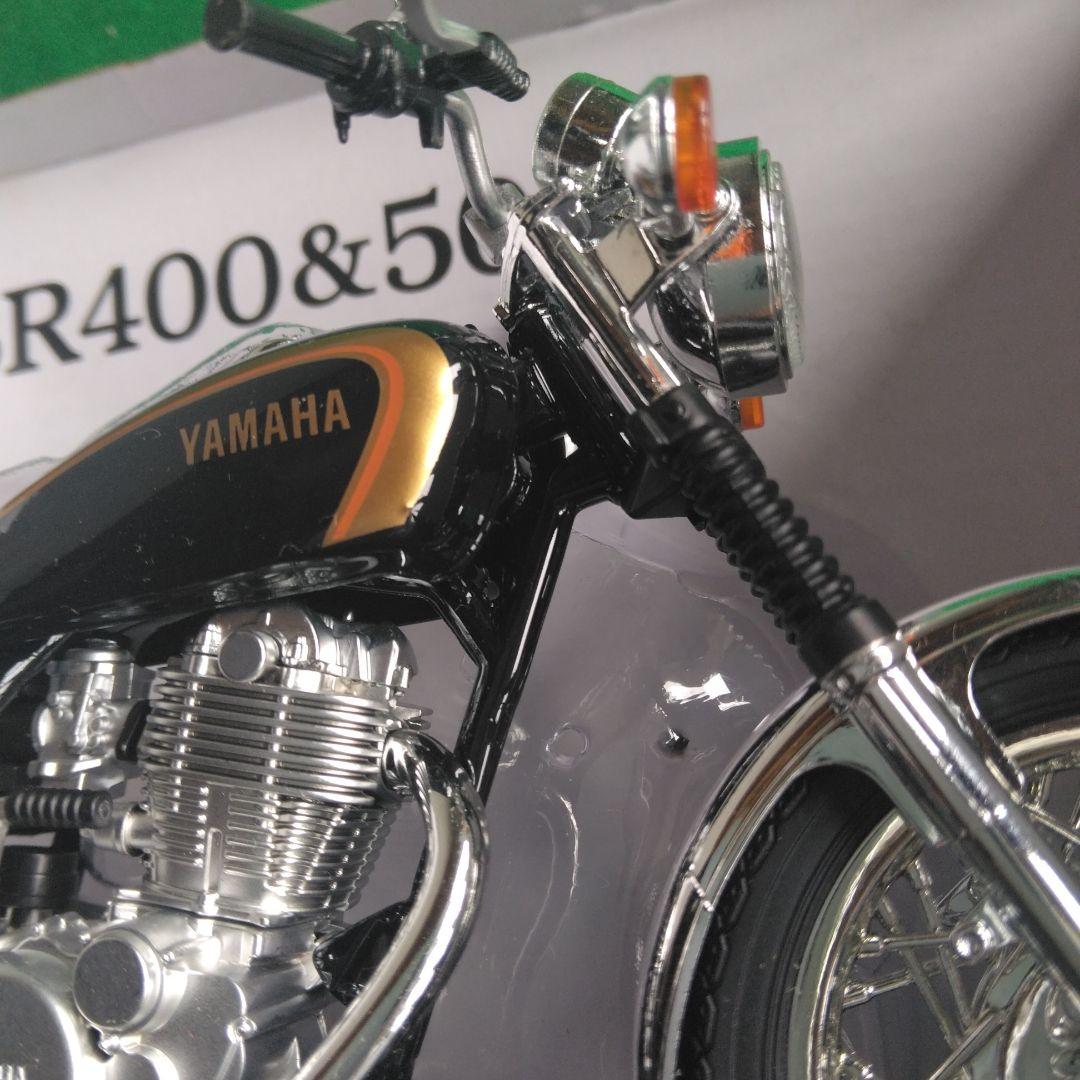 YAMAHA SR400 ヤマハ ブラックゴールド 1/12 完成品 アオシマ