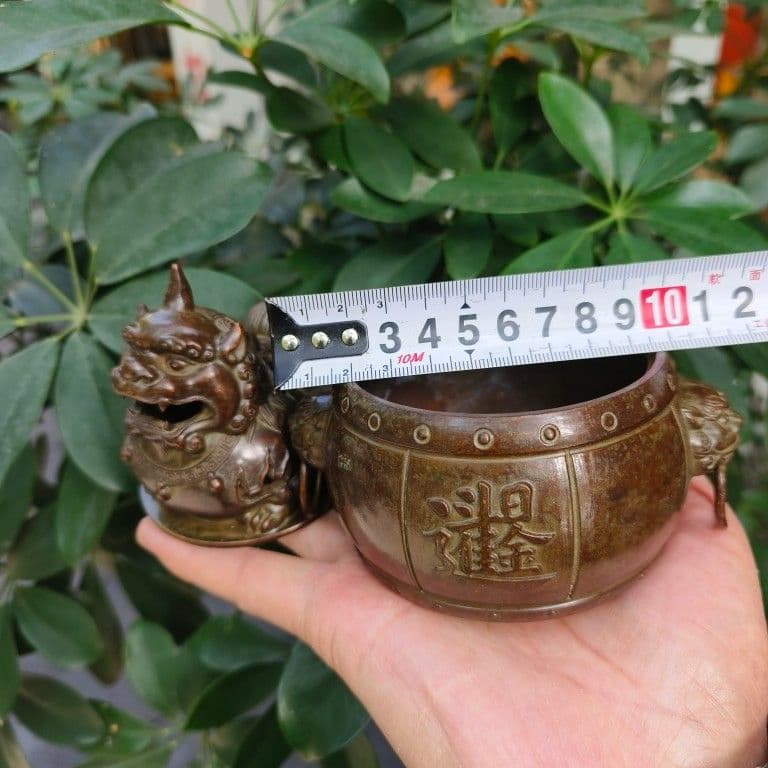 ダックのネコ香炉 茶道具　香道具 工芸品 美術品 置物