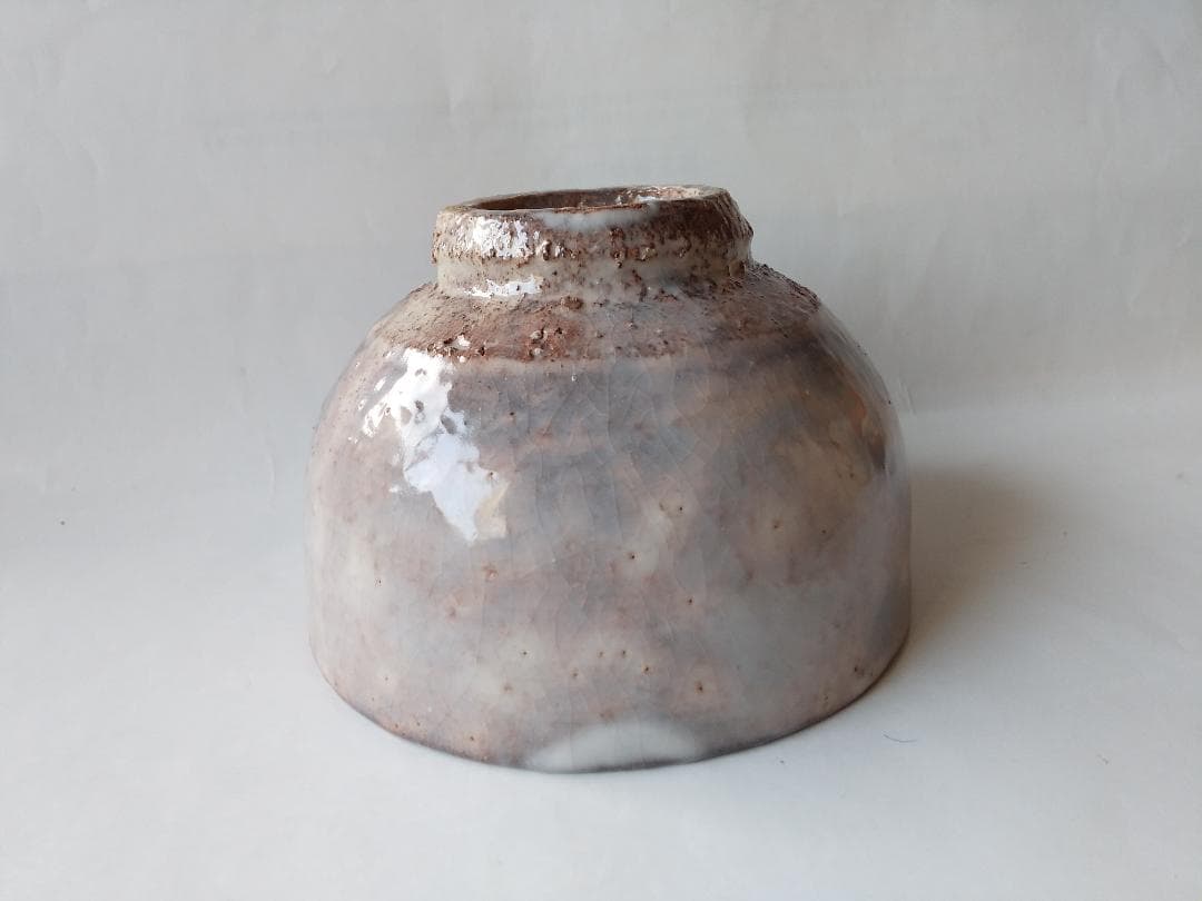 萩焼 茶碗 十二代 大和萬山 作 萩焼 共箱 共布 茶道具 抹茶碗 新品 未使用